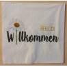 Servietten Herzlich Willkommen