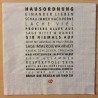 Servietten Hausordnung