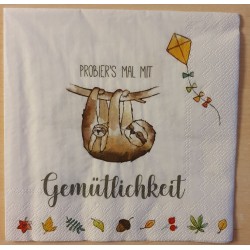 Servietten Probiers mal mit Gemütlichkeit
