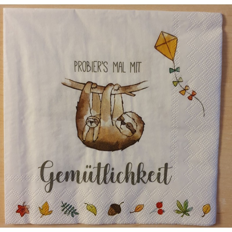Servietten Probiers mal mit Gemütlichkeit