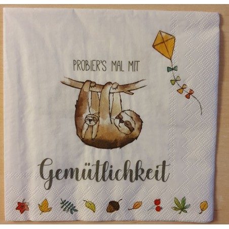 Servietten Probiers mal mit Gemütlichkeit