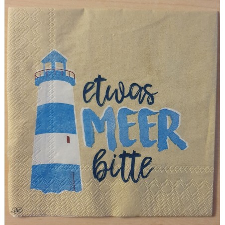 Servietten etwas Meer bitte beige