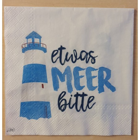 Servietten etwas Meer bitte weiss