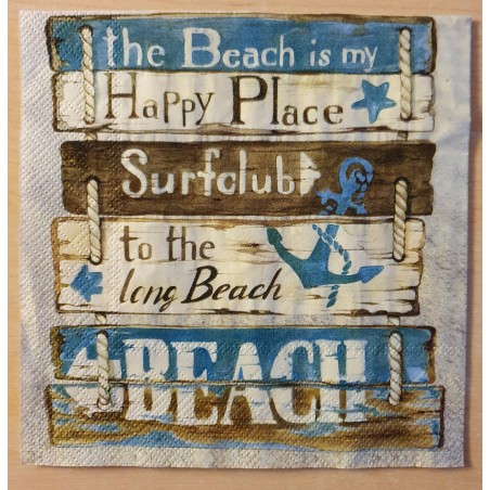 Servietten The Beach is my