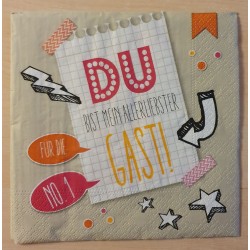 Servietten Du bist mein ......