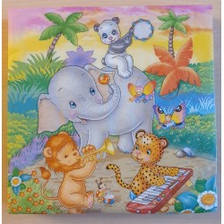Servietten lustige Tiere