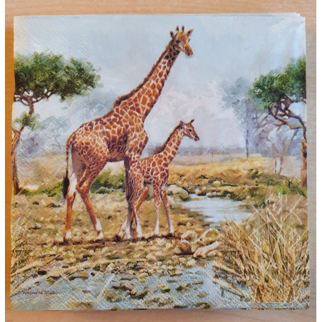 Servietten Giraffen