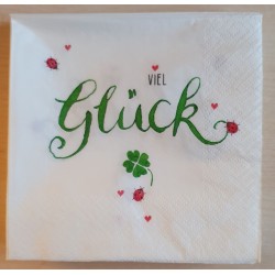 Servietten Viel Glück