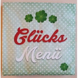 Servietten Glücks Menü