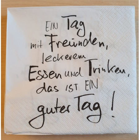 Servietten Ein Tag mit Freunden...