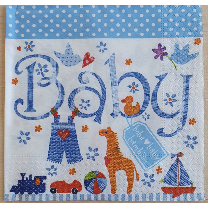 Servietten Baby blau