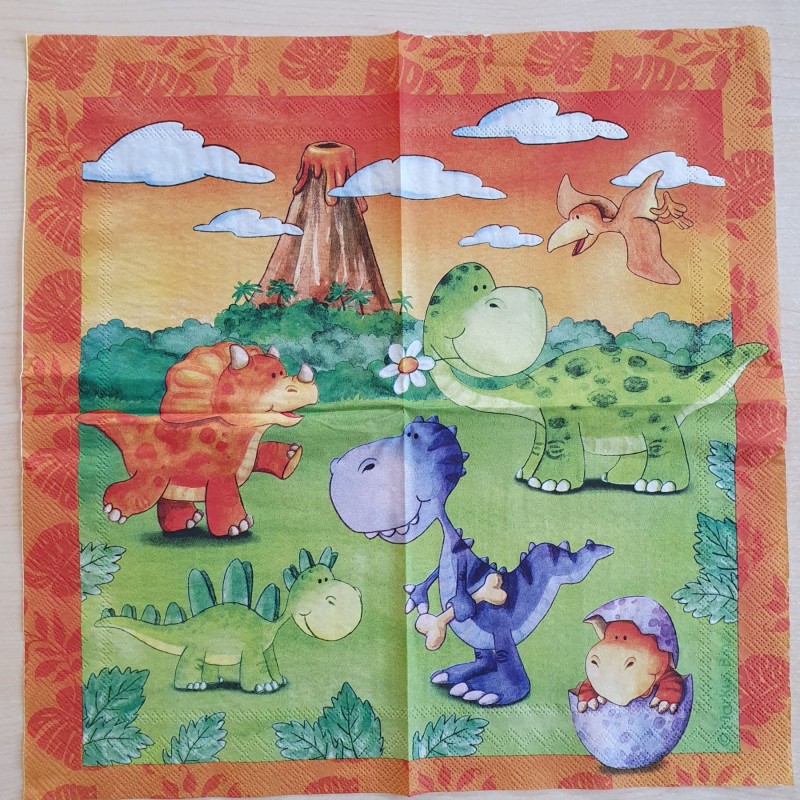 Servietten Dinosaurier
