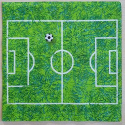 Servietten Fussballfeld