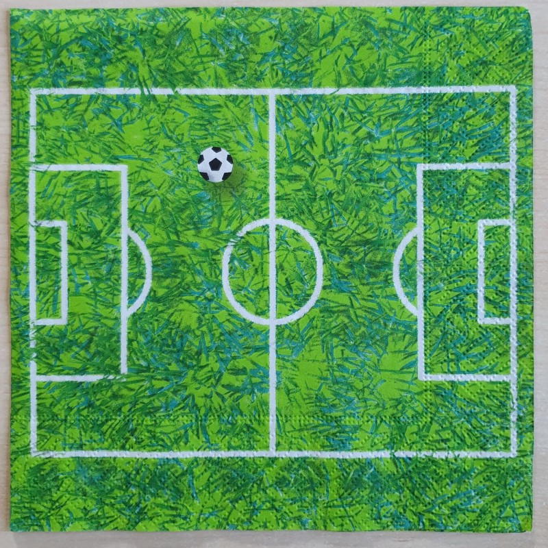 Servietten Fussballfeld