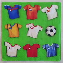 Servietten Fussball-Trikots