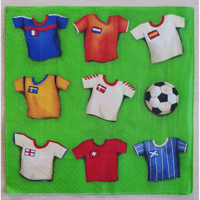 Servietten Fussball-Trikots