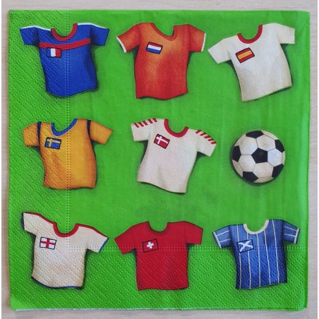 Servietten Fussball-Trikots