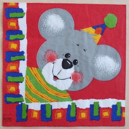Servietten Clown-Maus