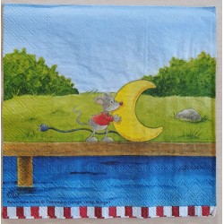 Servietten Rabe Socke