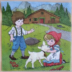 Servietten Heidi und Peter