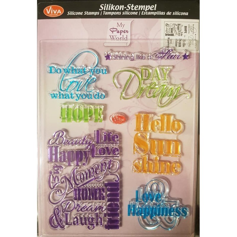 Clear-Stamps Sprüche 2