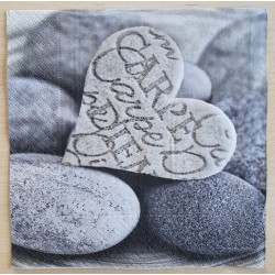 Servietten Steine Carpe Diem