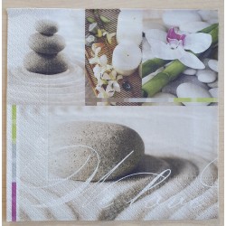 Servietten Steine/Orchidee