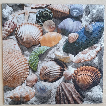 Servietten bunte Muscheln