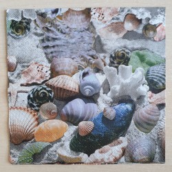 Servietten bunte Muscheln