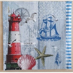 Servietten Leuchtturm