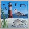 Servietten Leuchtturm/Möwe