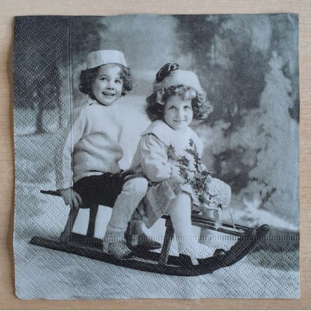 Servietten Mädchen und Junge