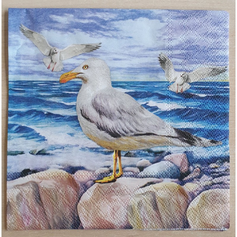 Servietten Möwe