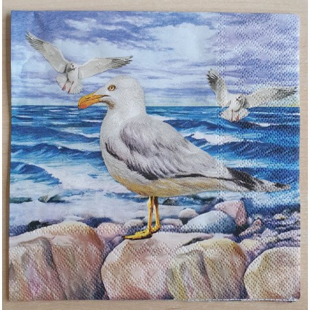 Servietten Möwe