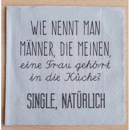 Servietten Wie nennt man Männer....