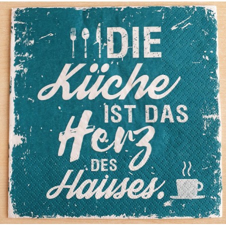 Servietten Die Küche ist das......