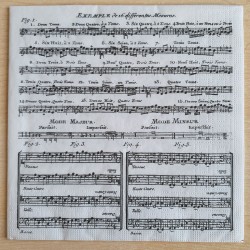 Servietten Musiknoten