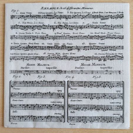 Servietten Musiknoten