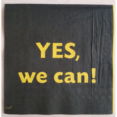Servietten Yes we can