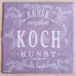 Servietten Küsse vergehen.....
