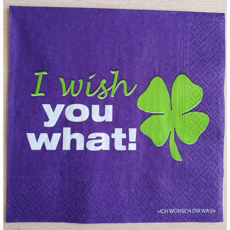 Servietten I wish you what