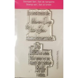 Clear-Stamps Sprüche Leben
