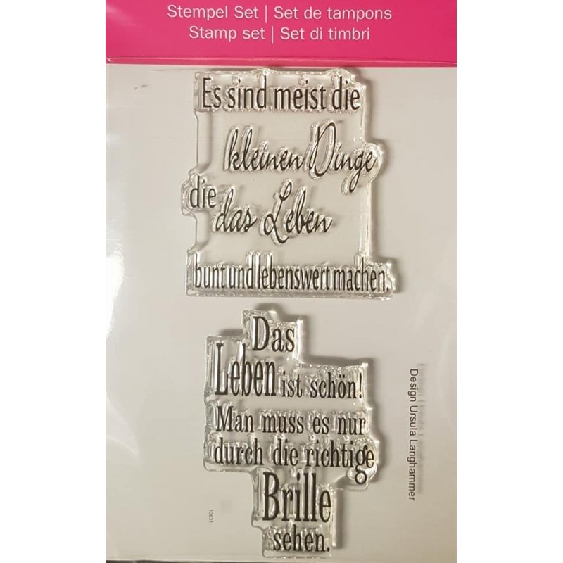 Clear-Stamps Sprüche Leben