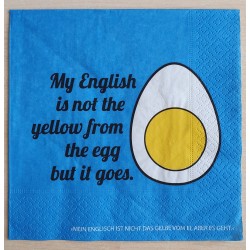 Servietten My English is.....