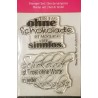 Clear-Stamps Sprüche Schokolade 1