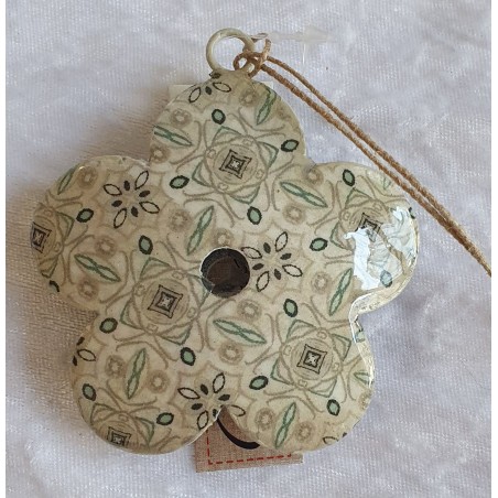 Blume beige Metall