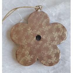 Blume mauve Metall