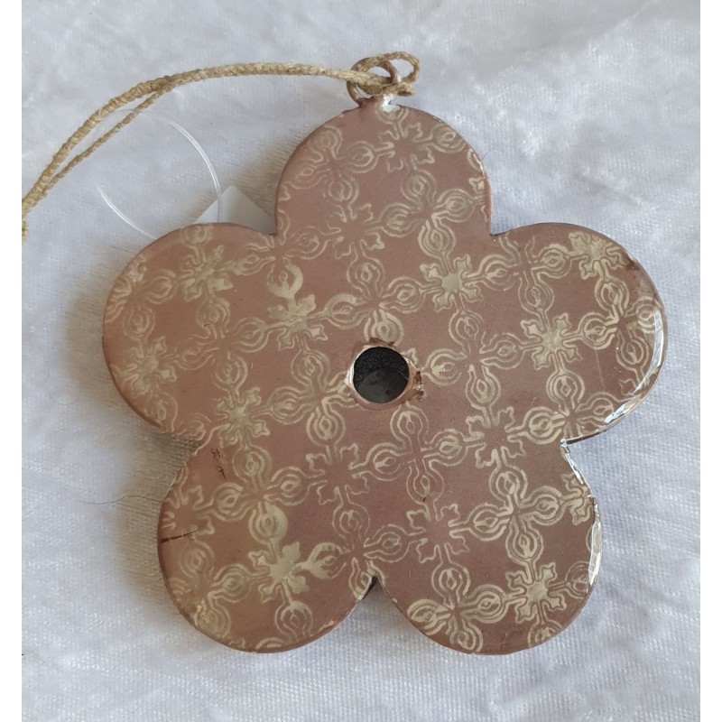 Blume mauve Metall