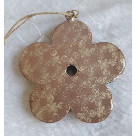 Blume mauve Metall