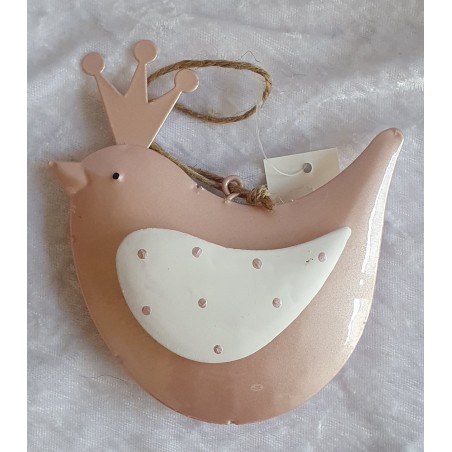 Vogel Metall rosa